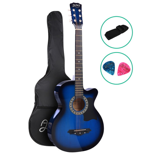 38" Acoustic Guitar, Cutaway (Blue)