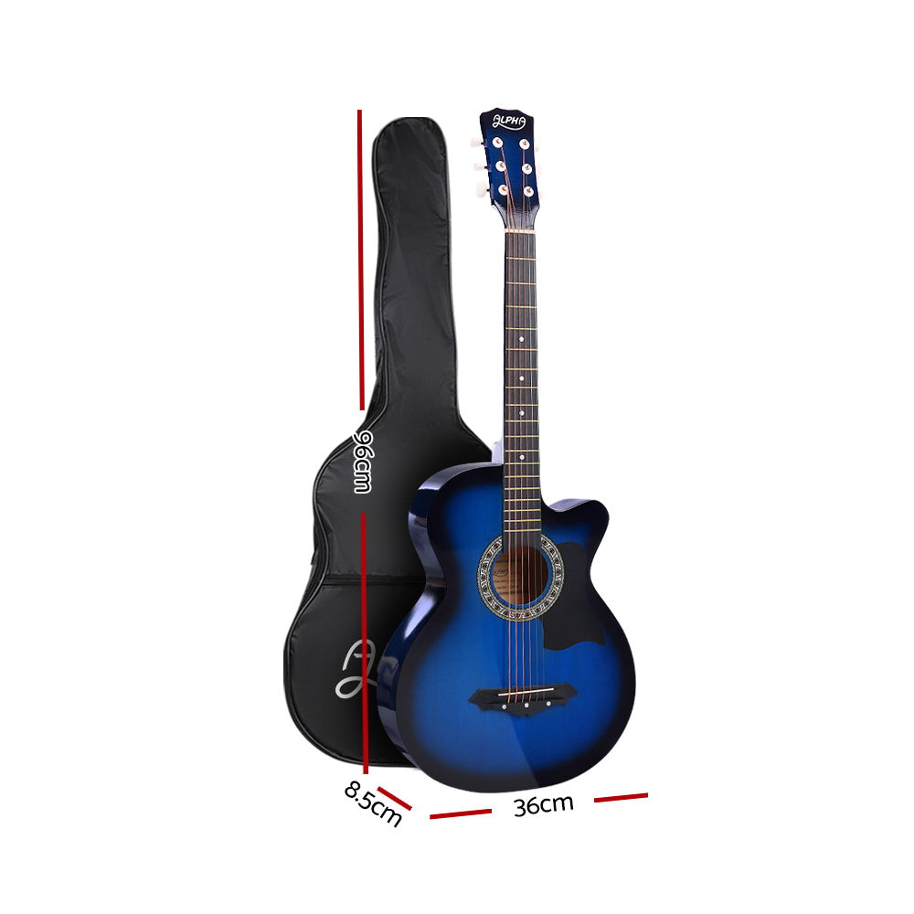 38" Acoustic Guitar, Cutaway (Blue)