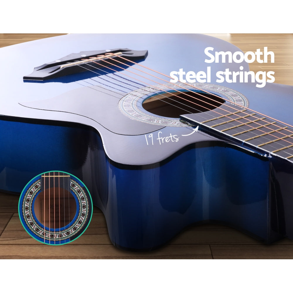 38" Acoustic Guitar, Cutaway (Blue)