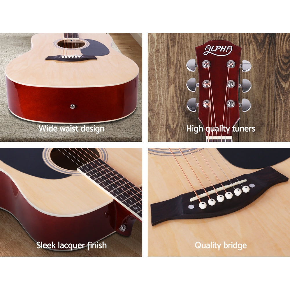 41" Dreadnought Acoustic Guitar (Natural Wood)