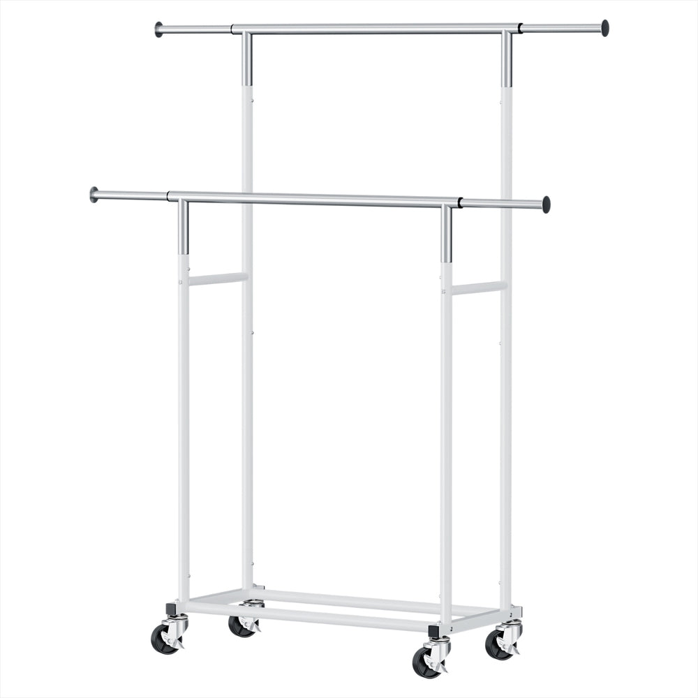Adjustable Double Rod Clothes Rack Airer