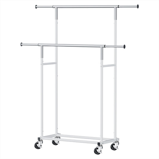 Adjustable Double Rod Clothes Rack Airer
