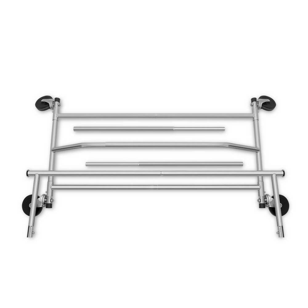 Adjustable Clothes Rack Airer with Coat Stand
