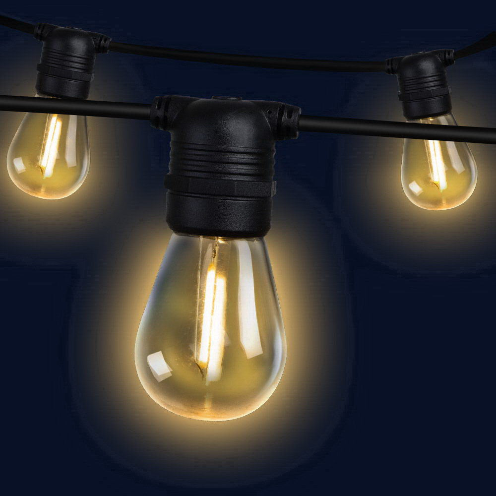 14m LED Festoon String Lights for Outdoor Parties & Weddings