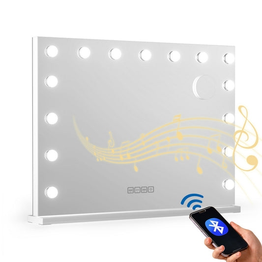 80 x 58cm Bluetooth Hollywood Vanity Mirror with LED Light