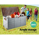 ✅ Outdoor Storage Box Container Lockable Indoor Toy Tools Shed Garden