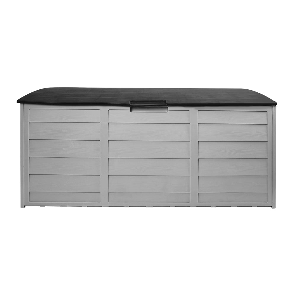 290L Lockable Outdoor Storage Box Organiser (Black)