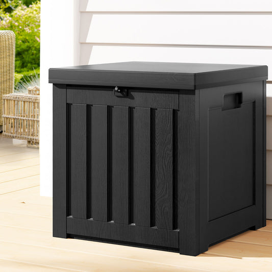 80L Lockable Outdoor Storage Box (Black)