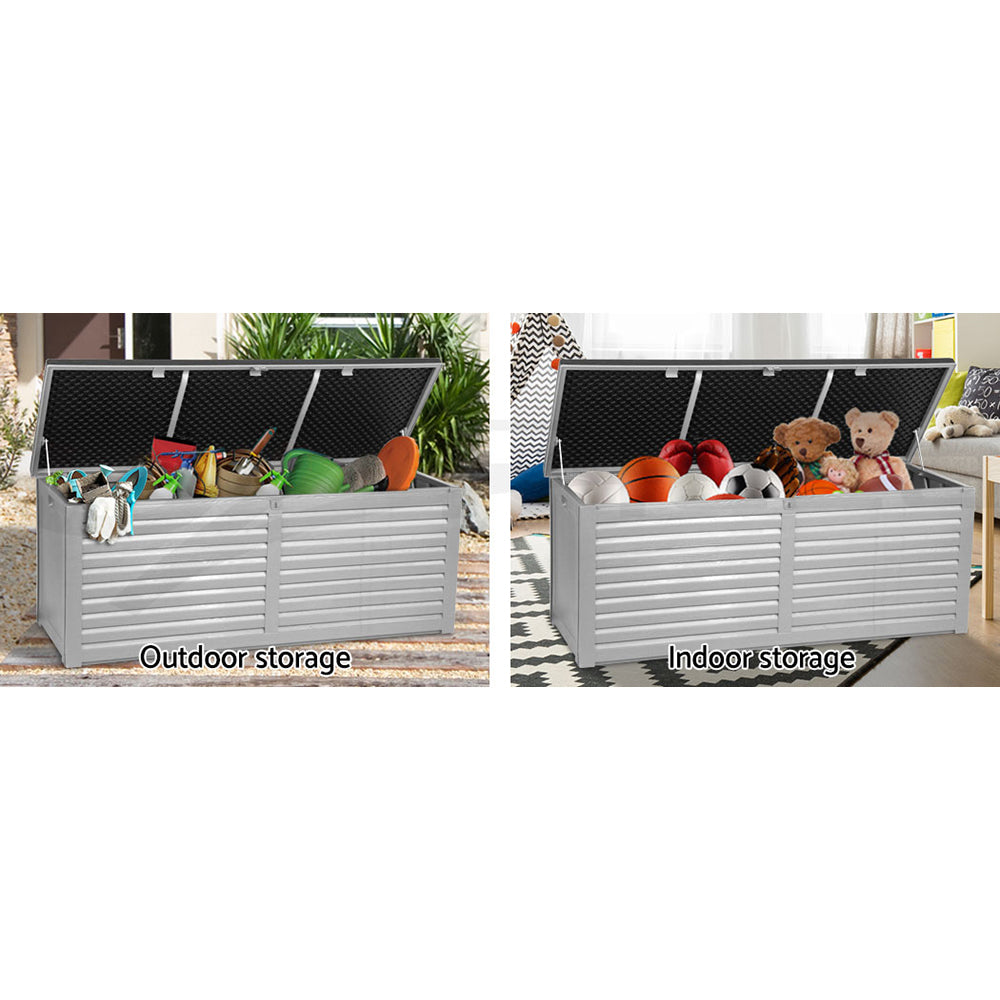 Outdoor Storage Box Container Lockable Indoor Toy Tools Shed Garden