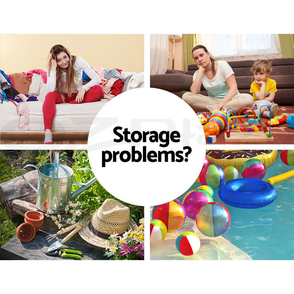 Outdoor Storage Box Container Lockable Indoor Toy Tools Shed Garden