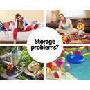 ✅ Outdoor Storage Box Container Lockable Indoor Toy Tools Shed Garden