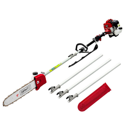 Petrol Pole Chainsaw & Tree Pruner, 12" Bar