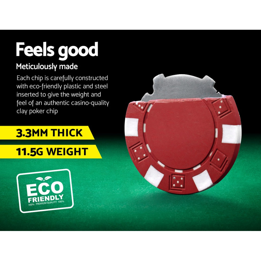 300pc Poker Chip Set with Case, Texas Hold'em