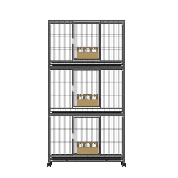 Large Bird Cages Aviary Budgie Perch Cage Parrot Pet Stand Wheels