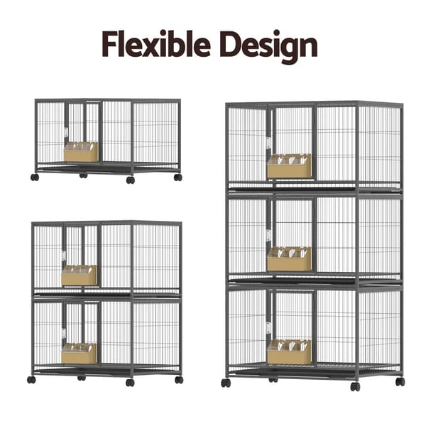 Large Bird Cages Aviary Budgie Perch Cage Parrot Pet Stand Wheels