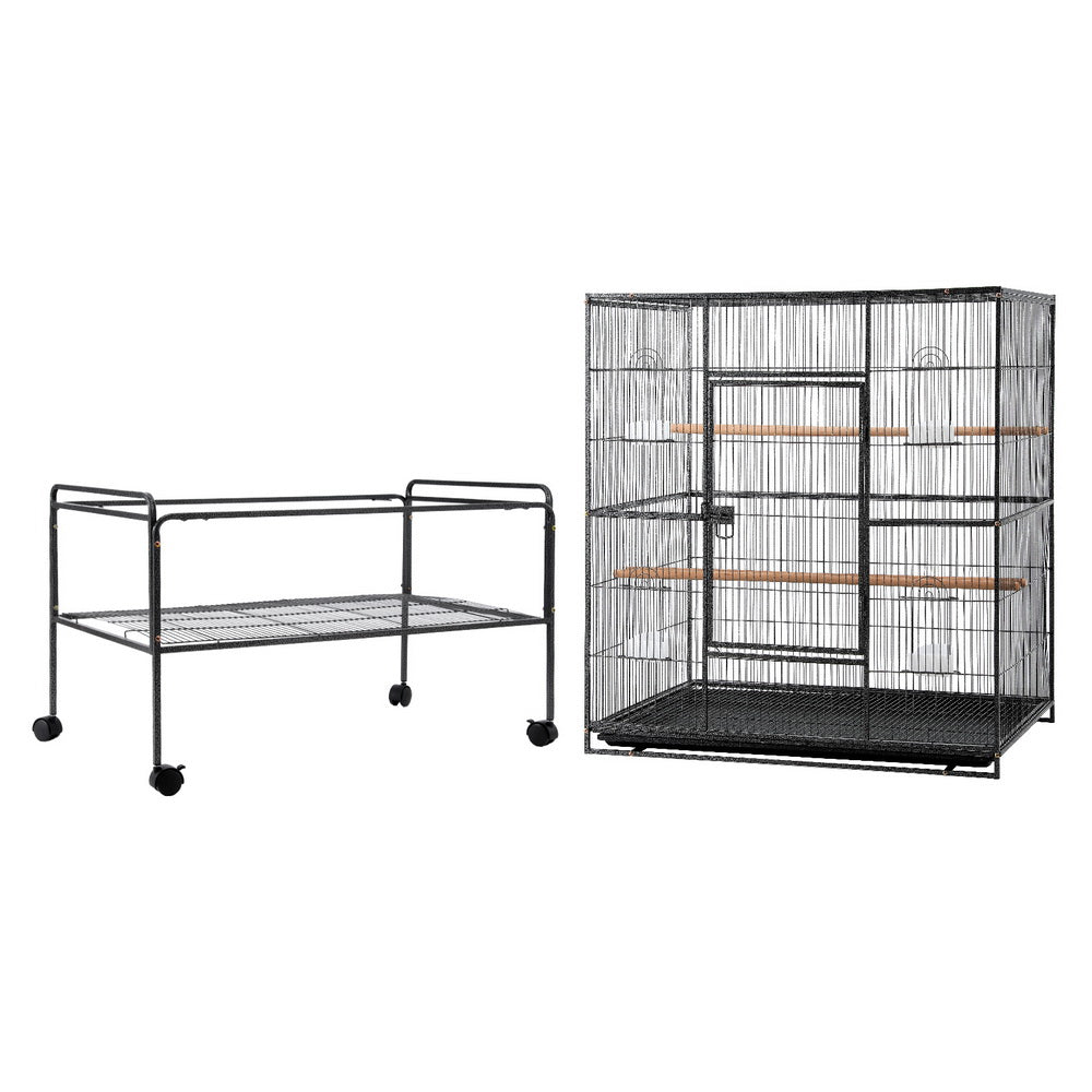 160cm Large Bird Cage Aviary on Wheeled Stand