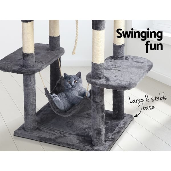 Cat Tree 171cm Tower Scratching Post Scratcher Wooden Condo House Bed