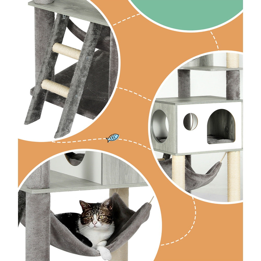 178cm Cat Tree Tower with Scratching Post & Condo House