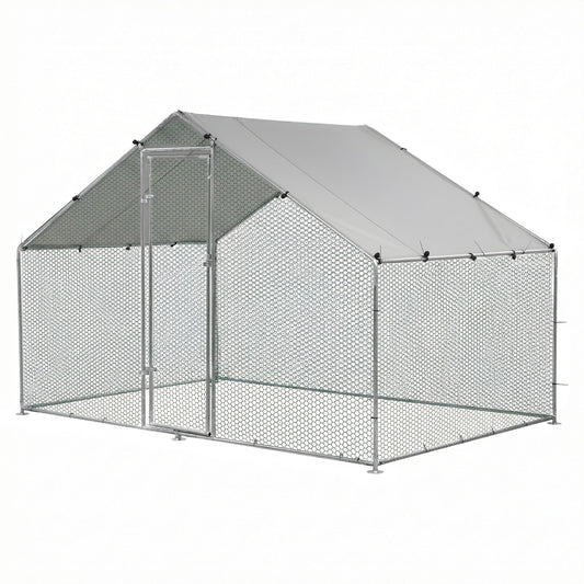 Walk-In Chicken Coop & Rabbit Hutch, 3 x 2 x 2m