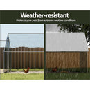 Heavy-Duty Galvanised Steel Chicken Coop Cage with Weatherproof Roof (3m x 4m x 2m)