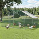 Heavy-Duty Galvanised Steel Chicken Coop Cage with Weatherproof Roof (3m x 4m x 2m)