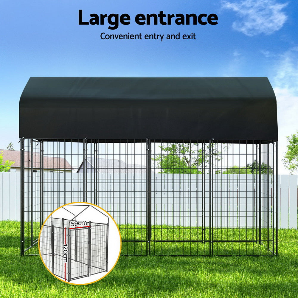 Extra Large Metal Dog Kennel & Outdoor Playpen
