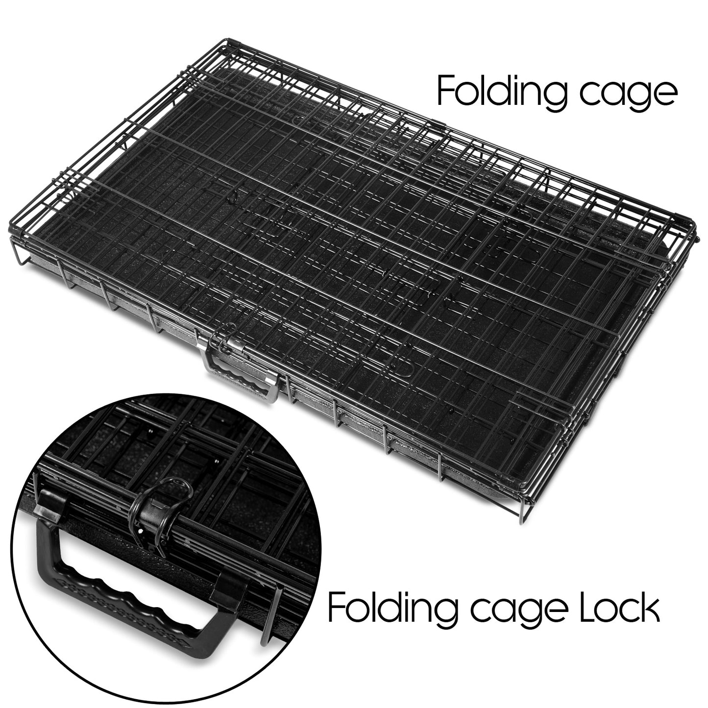XLarge Puppy Rabbit Cat Foldable Metal Kennel Portable