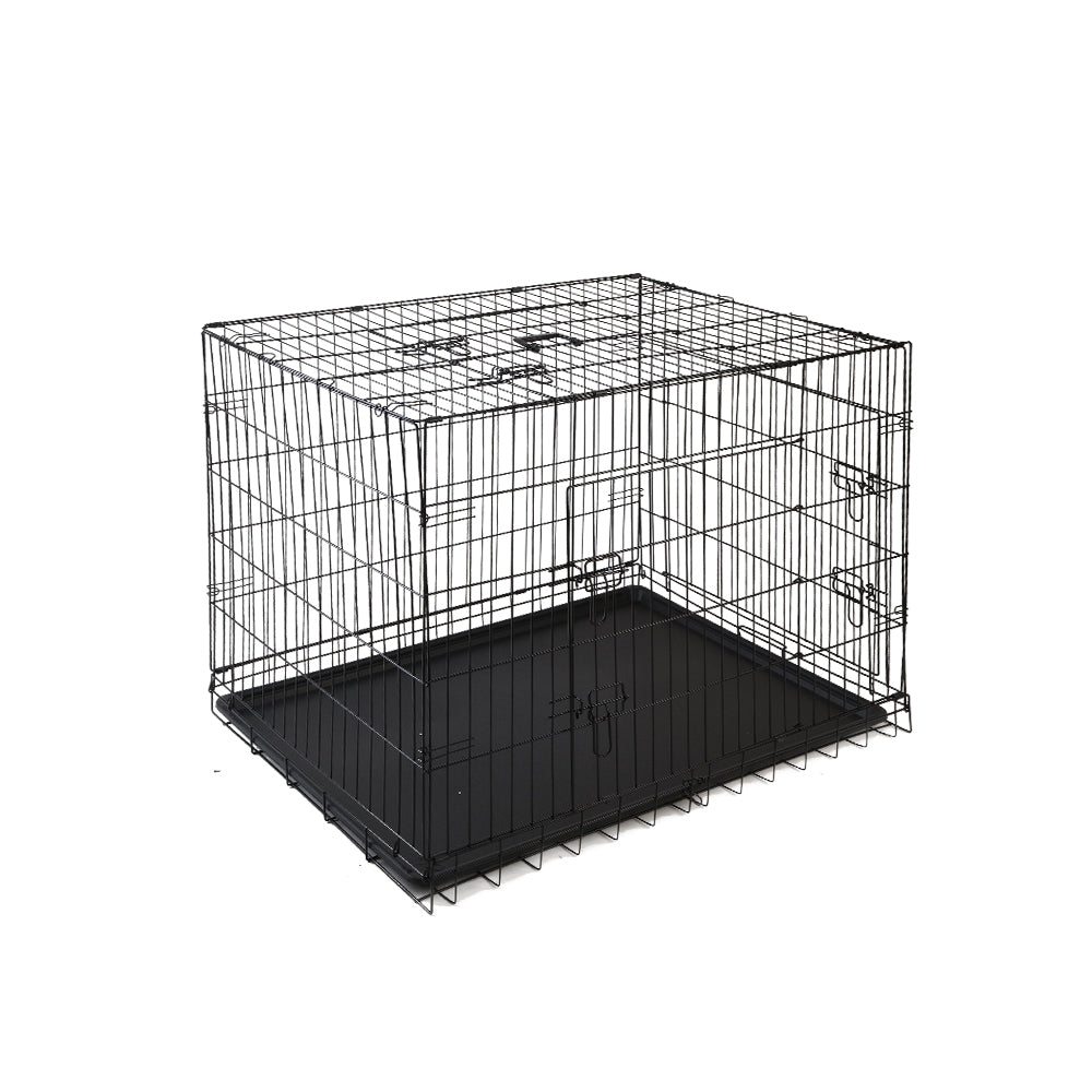 48" Large Dog Cage Crate, 3 Doors