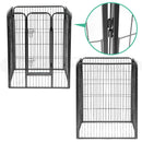✅Dog Playpen Enclosure Cage 8 Panel Puppy Fence Play Pen Foldable Metal