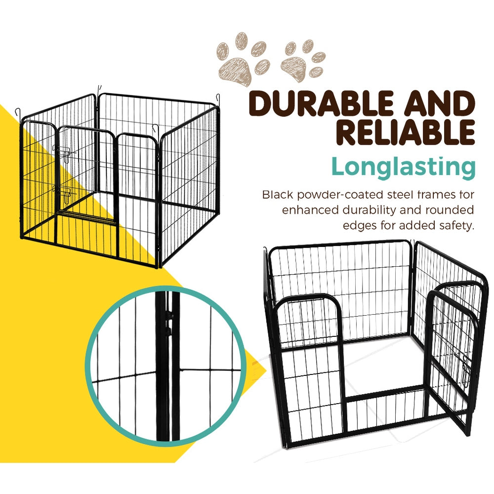 24" 8 Panel Dog Playpen Exercise Enclosure