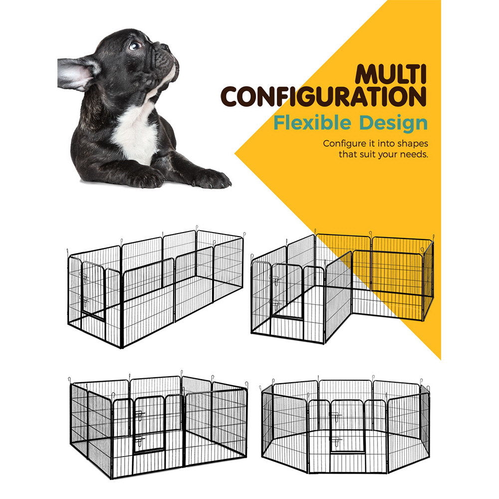 32" 8 Panel Dog Playpen Exercise Enclosure