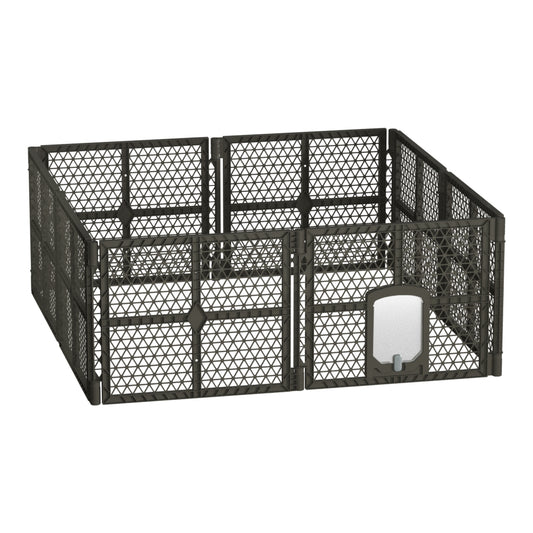 8 Panel Plastic Dog Playpen Enclosure