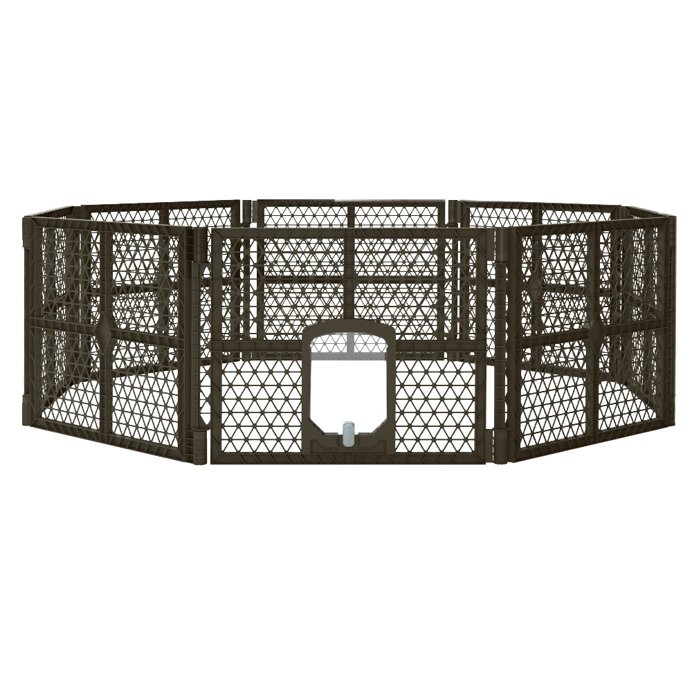 8 Panel Plastic Dog Playpen Enclosure