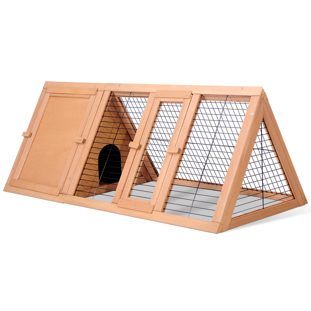 Wooden Chicken Coop & Rabbit Hutch, 119 x 51 x 44cm