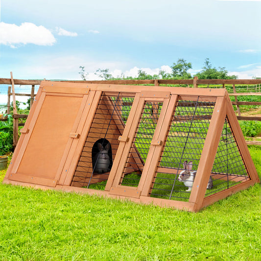 Wooden Chicken Coop & Rabbit Hutch, 119 x 51 x 44cm