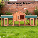 Chicken Coop Rabbit Hutch Large Chicken Coop Run Wooden Outdoor Cage House