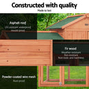 Chicken Coop Rabbit Hutch Large Chicken Coop Run Wooden Outdoor Cage House