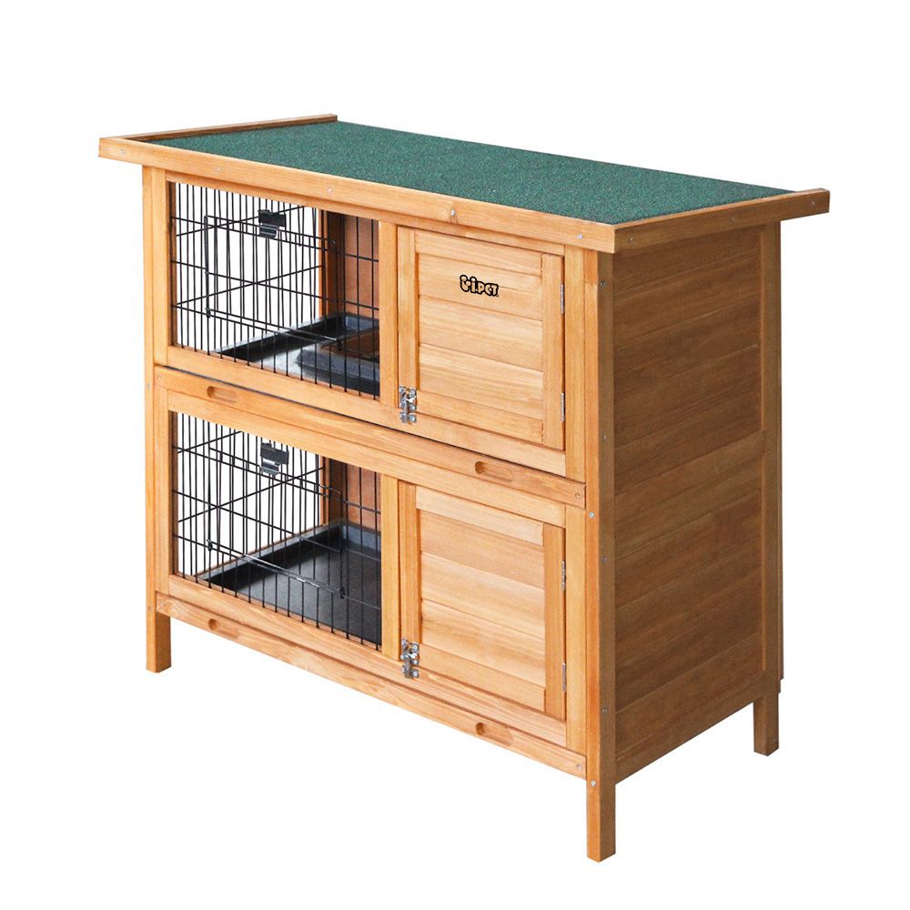 Wooden Chicken Coop & Rabbit Hutch, 91.5 x 45 x 82cm