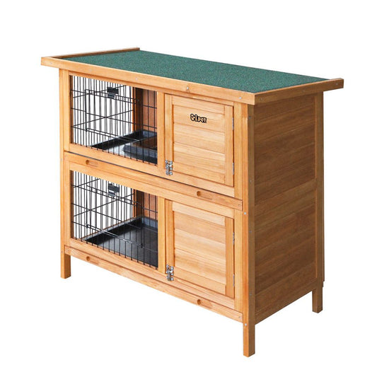 Wooden Chicken Coop & Rabbit Hutch, 91.5 x 45 x 82cm