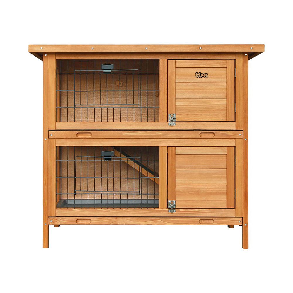 Wooden Chicken Coop & Rabbit Hutch, 91.5 x 45 x 82cm