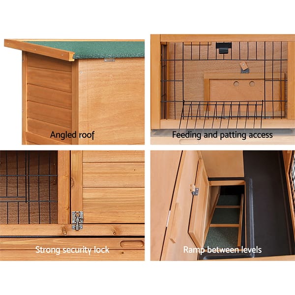 Rabbit Hutch Chicken Coop Chicken Coop Large Wooden House Run Cage