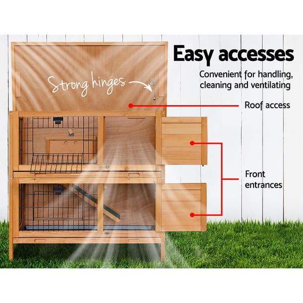 Rabbit Hutch Chicken Coop Chicken Coop Large Wooden House Run Cage
