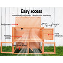 Rabbit Hutch Chicken Coop Large Wooden House Run Cage Pet Bunny