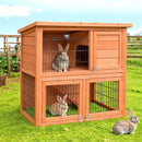 Rabbit Hutch Chicken Coop Large Wooden House Run Cage Pet Bunny