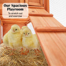 Rabbit Hutch Chicken Coop Run Hen Wooden Cage Large House Metal Outdoor