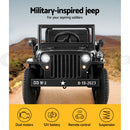 Black  Car Jeep Kids Electric Military Toy Cars Off Road Vehicle 12V