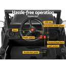 Black  Car Jeep Kids Electric Military Toy Cars Off Road Vehicle 12V