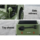 Olive Car Jeep Kids Electric Military Toy Cars Off Road Vehicle 12V