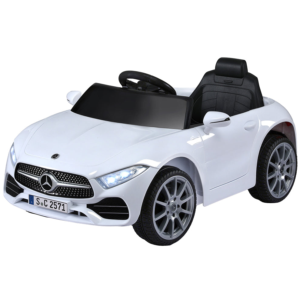 Licensed Kids Electric Ride-On Car (White)