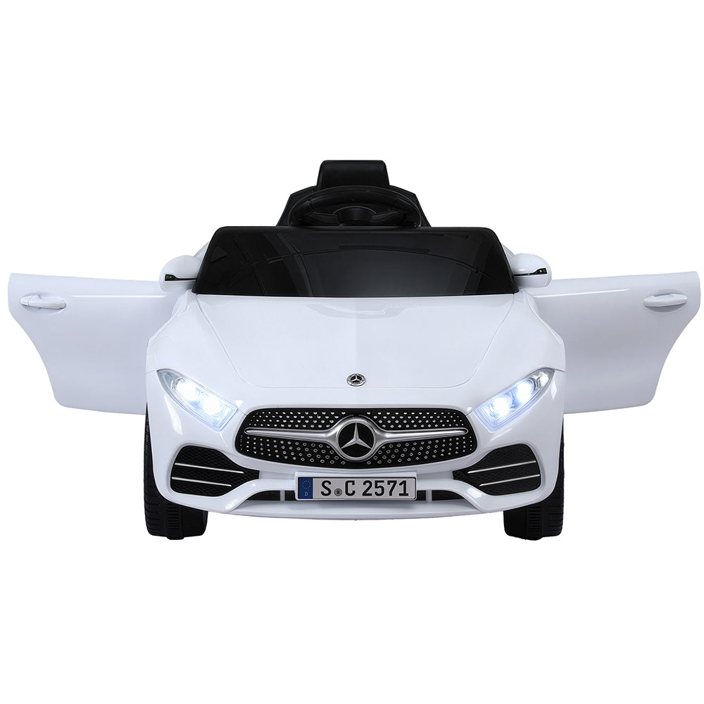 Licensed Kids Electric Ride-On Car (White)